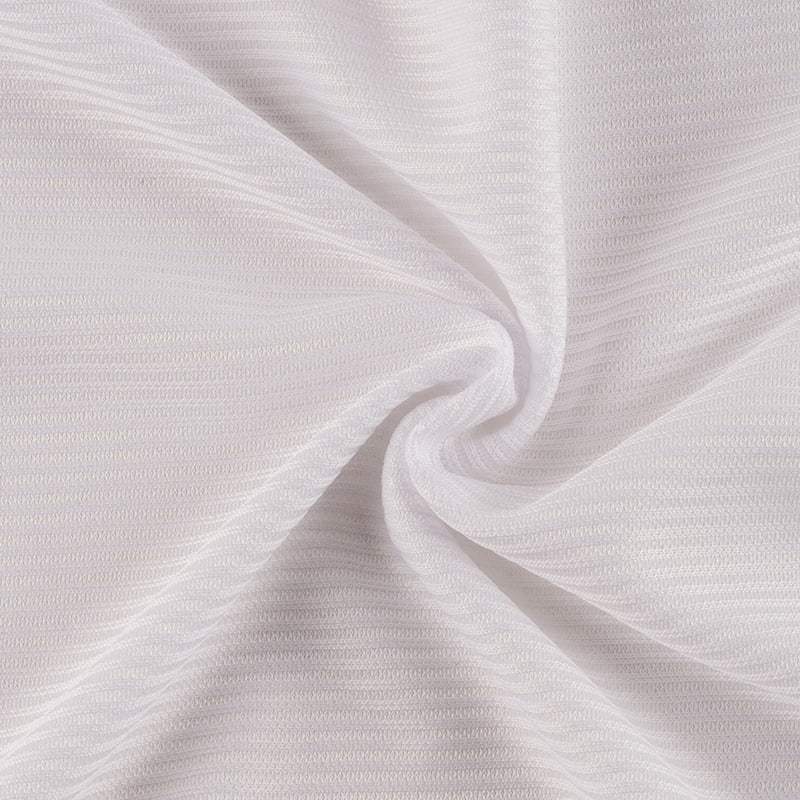 Tela de malla de doble cara acanalada con parte inferior plana